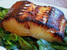Oven Roasted Chilean Sea Bass with Honey Miso Glaze